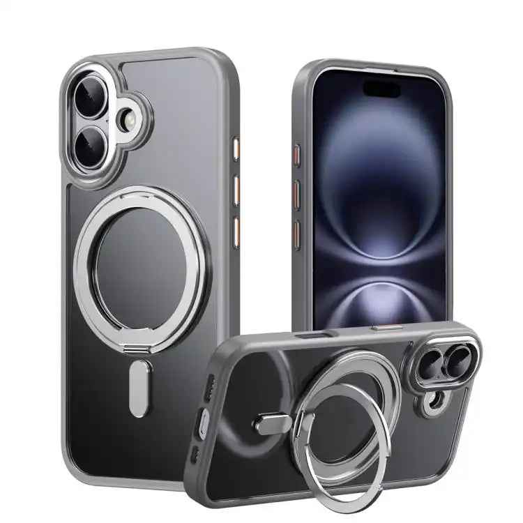 Frosted 360 Degree MagSafe Magnetic Holder Phone Case