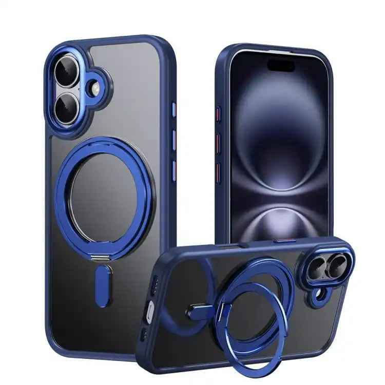 Frosted 360 Degree MagSafe Magnetic Holder Phone Case