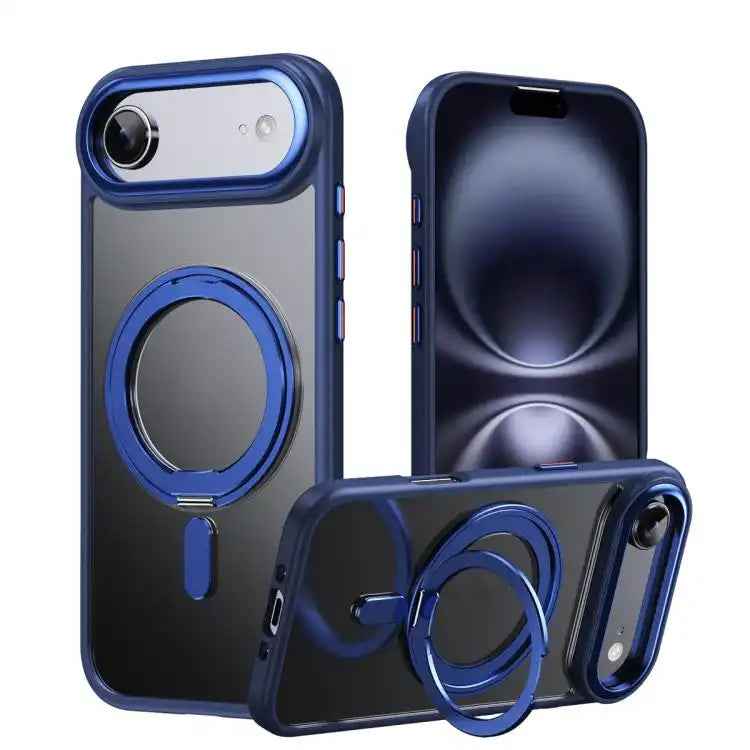 Frosted 360 Degree MagSafe Magnetic Holder Phone Case