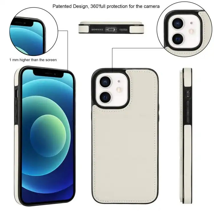 Tri-fold Holder Leather Phone Case with Card Slot