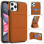 Tri-fold Holder Leather Phone Case with Card Slot