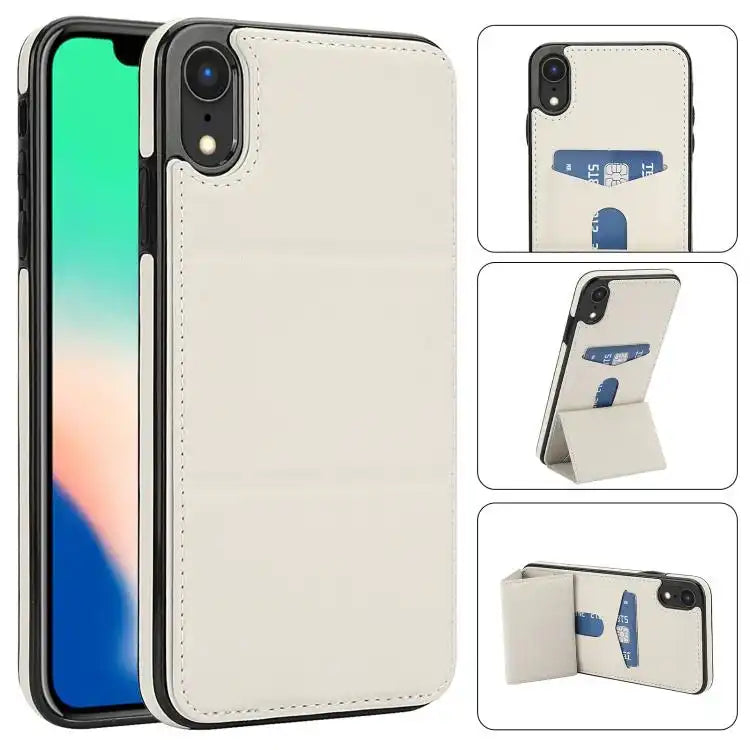 Tri-fold Holder Leather Phone Case with Card Slot