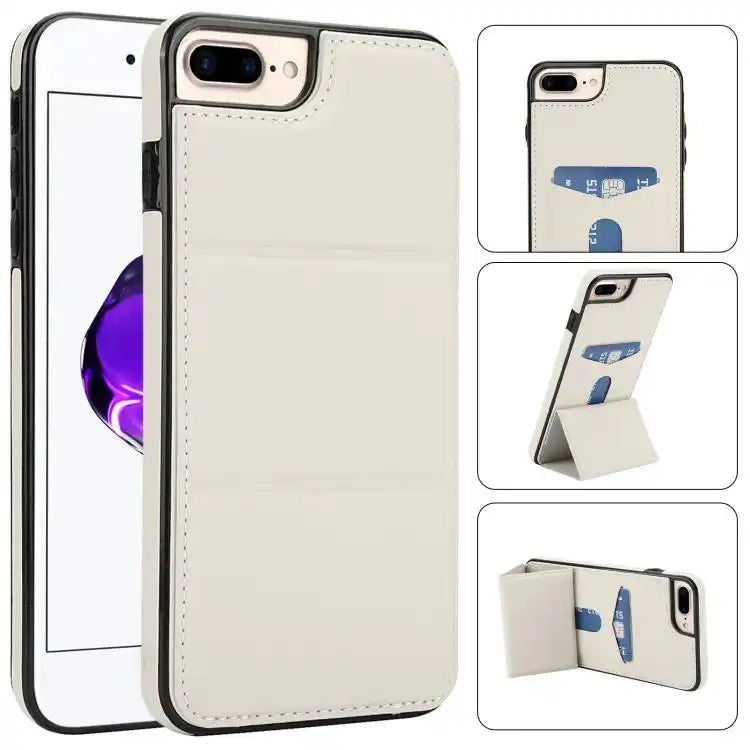 Tri-fold Holder Leather Phone Case with Card Slot