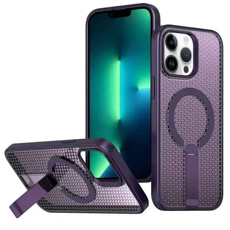 Honeycomb Cooling MagSafe Holder Phone Case