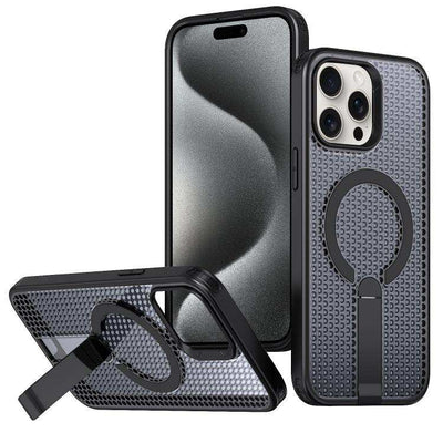 Honeycomb Cooling MagSafe Holder Phone Case