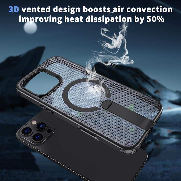 Honeycomb Cooling MagSafe Holder Phone Case