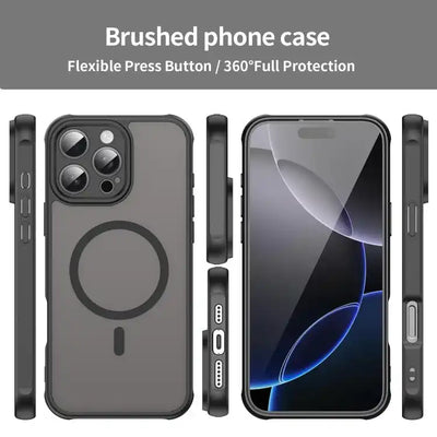 Fan Dun Series TPU Hybrid PC Frosted Magsafe Phone Case