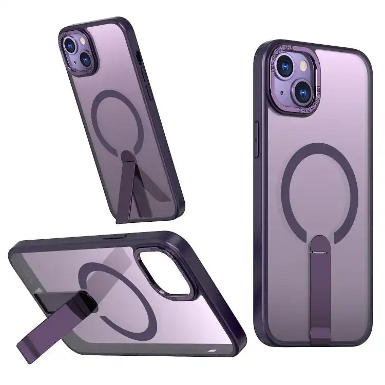 Star Shine Series TPU + PC MagSafe Phone Case with Fold Holder