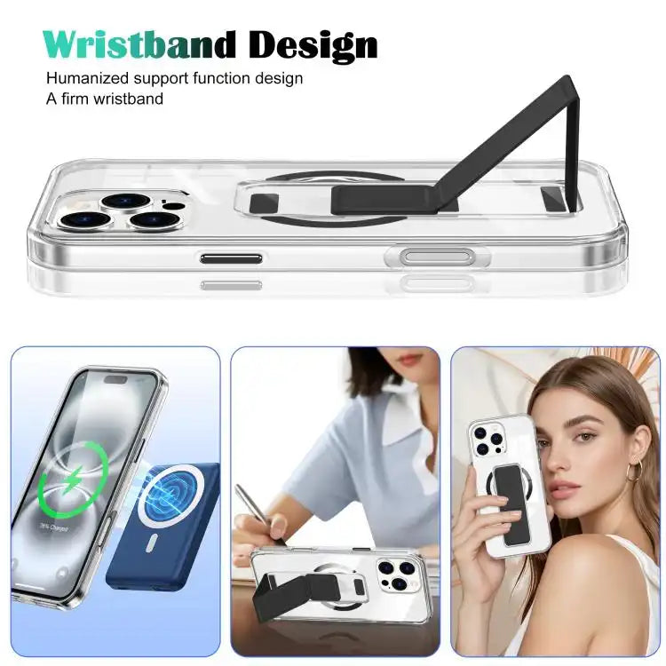 Clear Wristband Holder MagSafe Phone Case