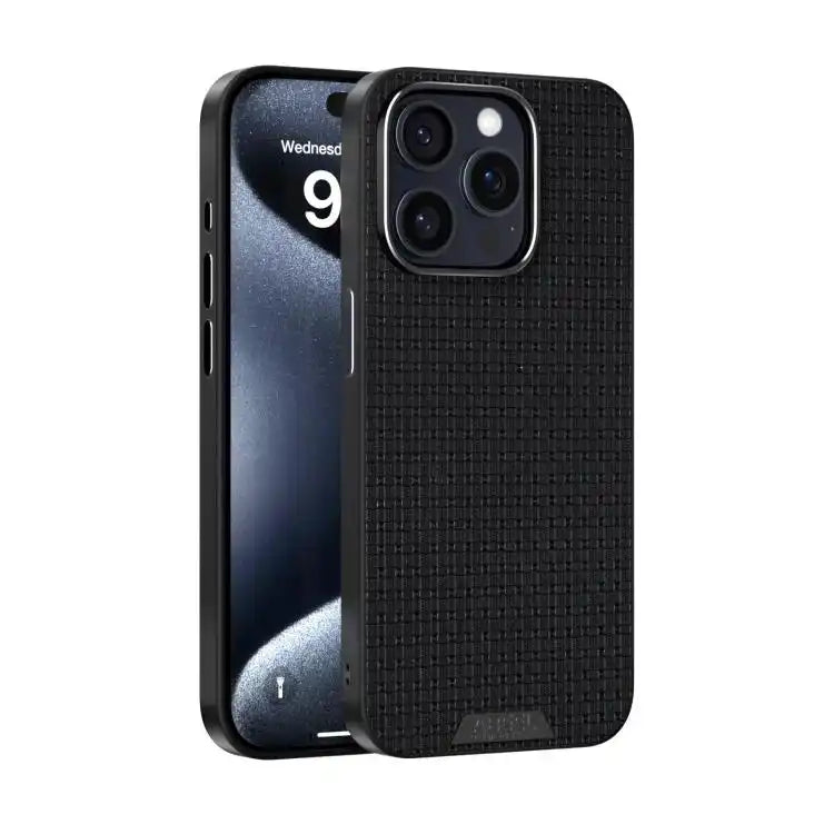 ABEEL Ruyi Pattern 6D Micro Relief MagSafe Leather Phone Case