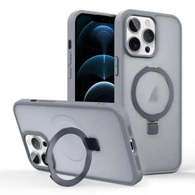 Skin-feel Ring MagSafe Holder Phone Case