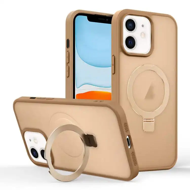 Skin-feel Ring MagSafe Holder Phone Case