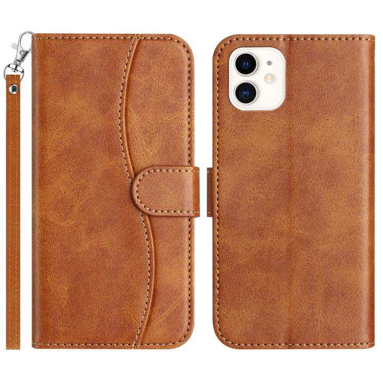 Dual-Folded S-shape Leather Phone Case