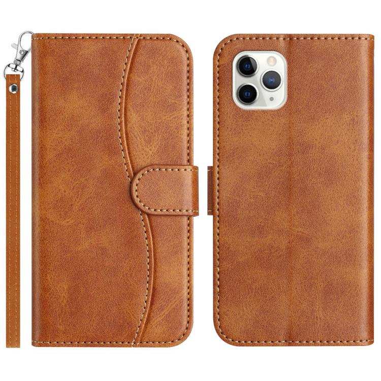 Dual-Folded S-shape Leather Phone Case
