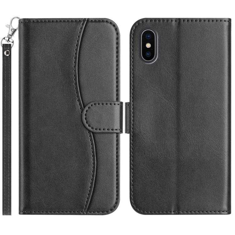 Dual-Folded S-shape Leather Phone Case