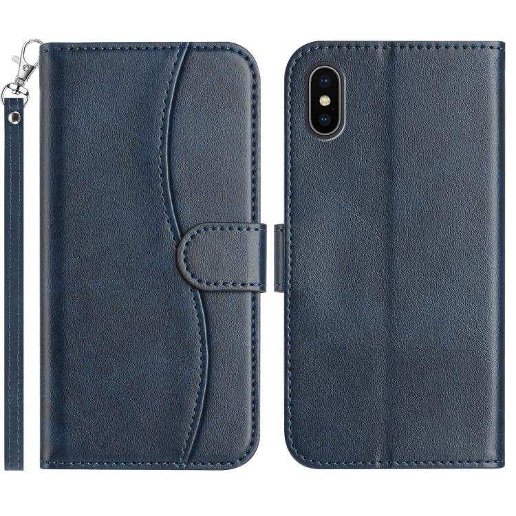 Dual-Folded S-shape Leather Phone Case