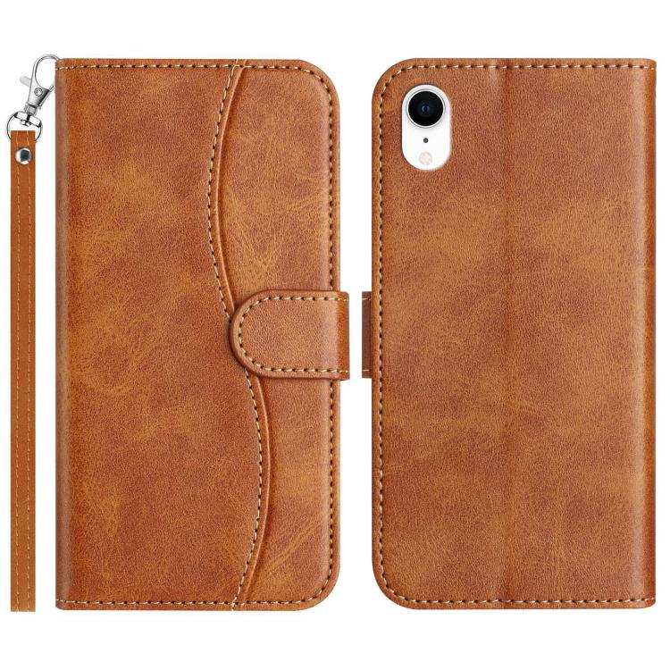 Dual-Folded S-shape Leather Phone Case