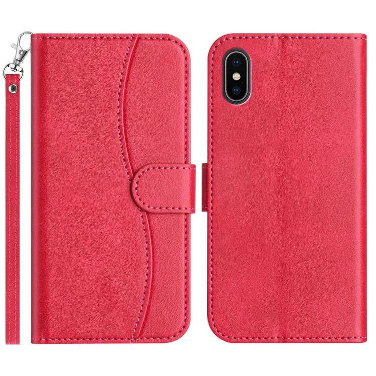 Dual-Folded S-shape Leather Phone Case