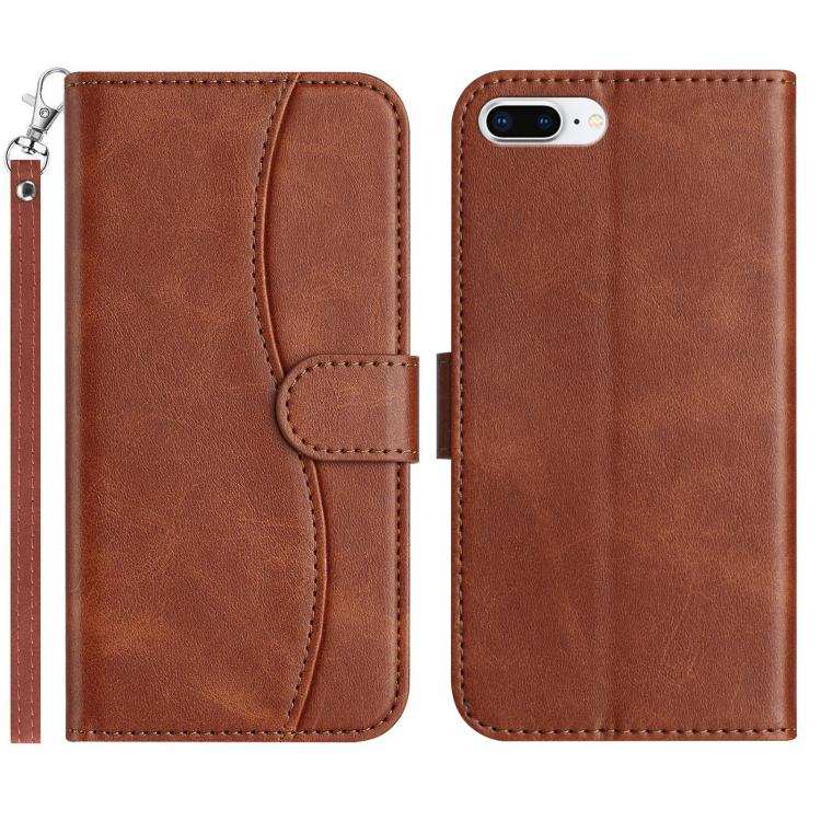 Dual-Folded S-shape Leather Phone Case