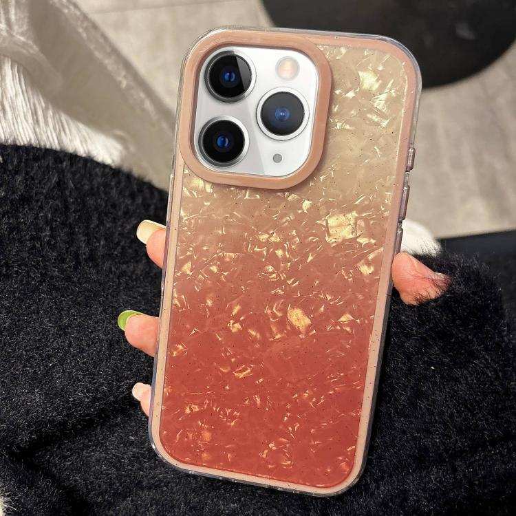 PC Lens Ring Gradient Shell Texture 3 in 1 Phone Case