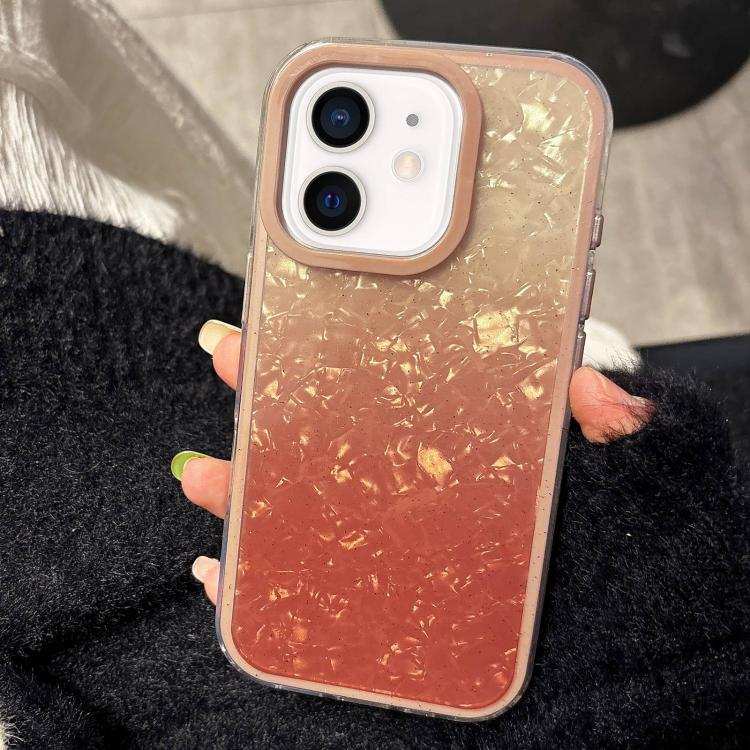 PC Lens Ring Gradient Shell Texture 3 in 1 Phone Case