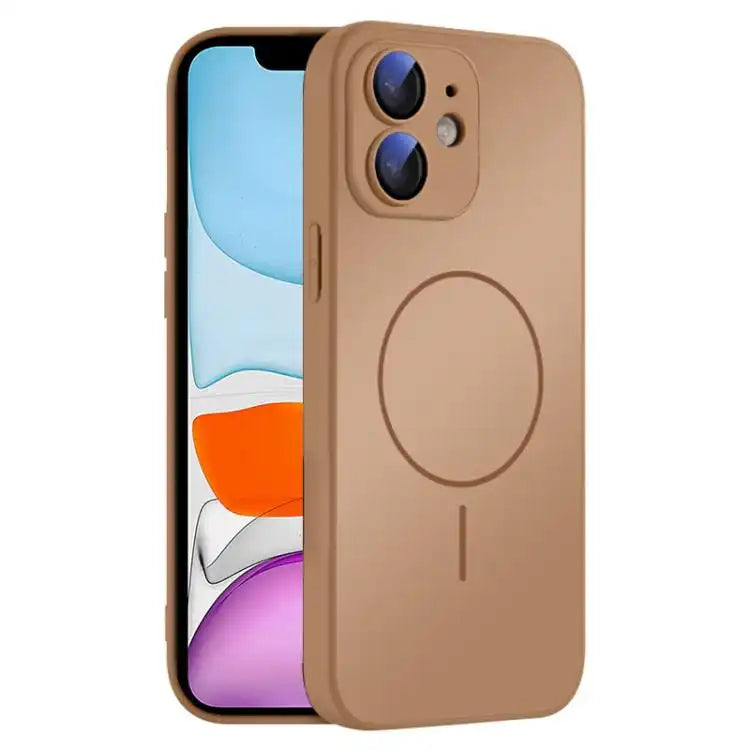 Thin Circle MagSafe Skin-feel AG Glass Phone Case