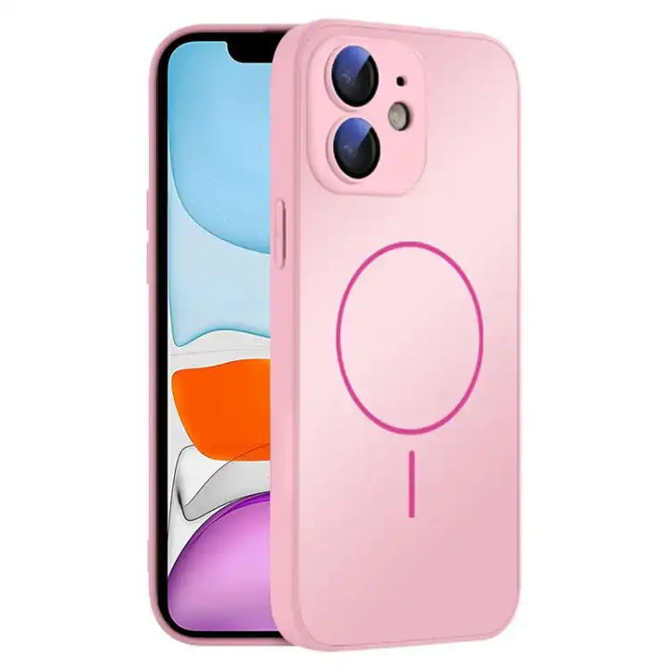 Thin Circle MagSafe Skin-feel AG Glass Phone Case