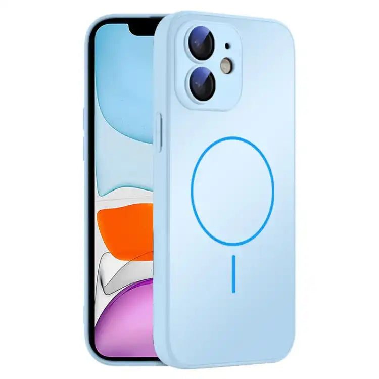 Thin Circle MagSafe Skin-feel AG Glass Phone Case