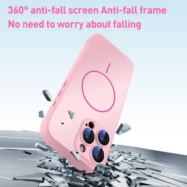 Thin Circle MagSafe Skin-feel AG Glass Phone Case