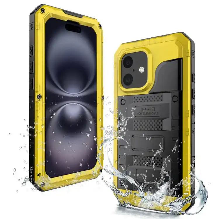 Four-proof Metal Hybrid Silicone Phone Case