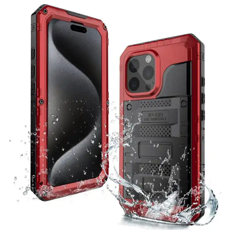 Four-proof Metal Hybrid Silicone Phone Case