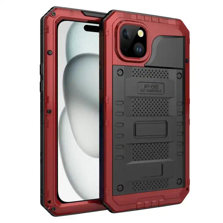 Four-proof Metal Hybrid Silicone Phone Case