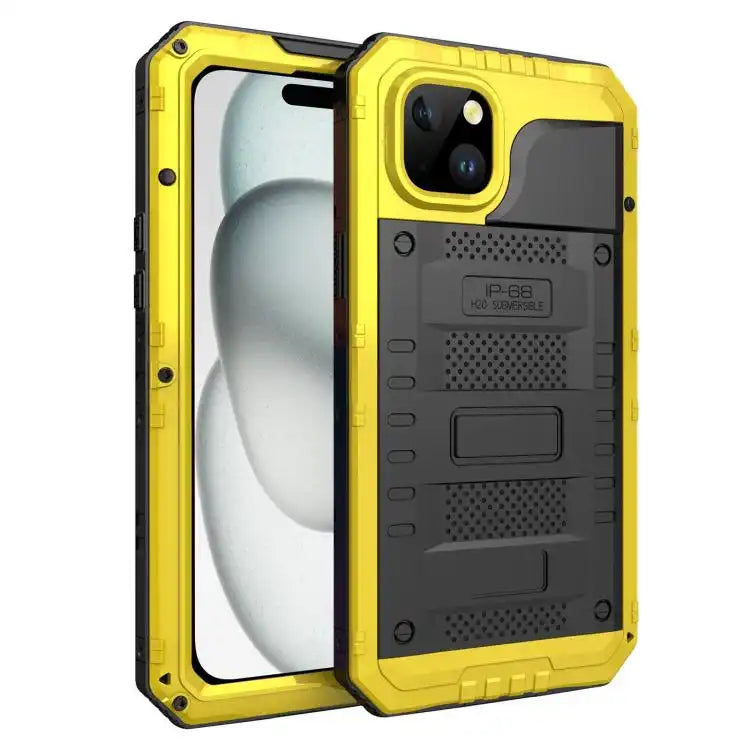 Four-proof Metal Hybrid Silicone Phone Case