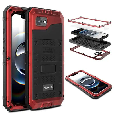 Four-proof Metal Hybrid Silicone Phone Case