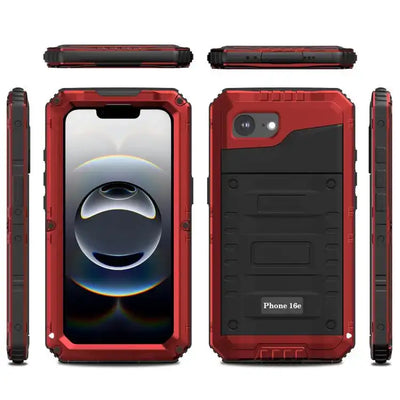 Four-proof Metal Hybrid Silicone Phone Case