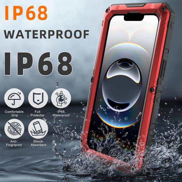 Four-proof Metal Hybrid Silicone Phone Case