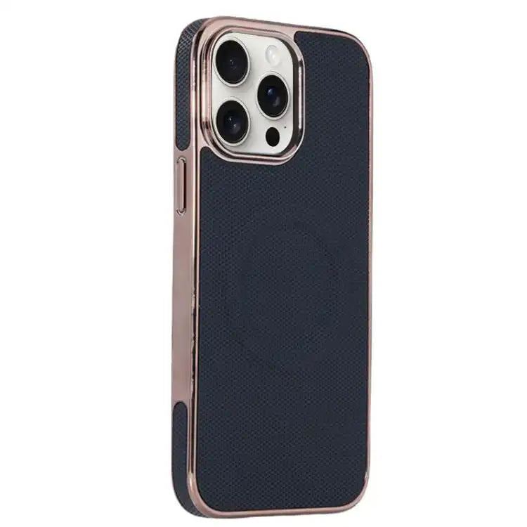 Electroplating Soft Side Sticker Leather MagSafe Phone Case