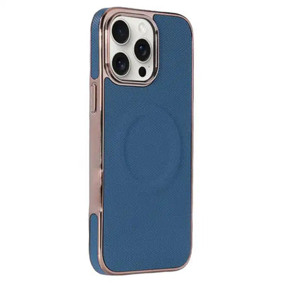 Electroplating Soft Side Sticker Leather MagSafe Phone Case