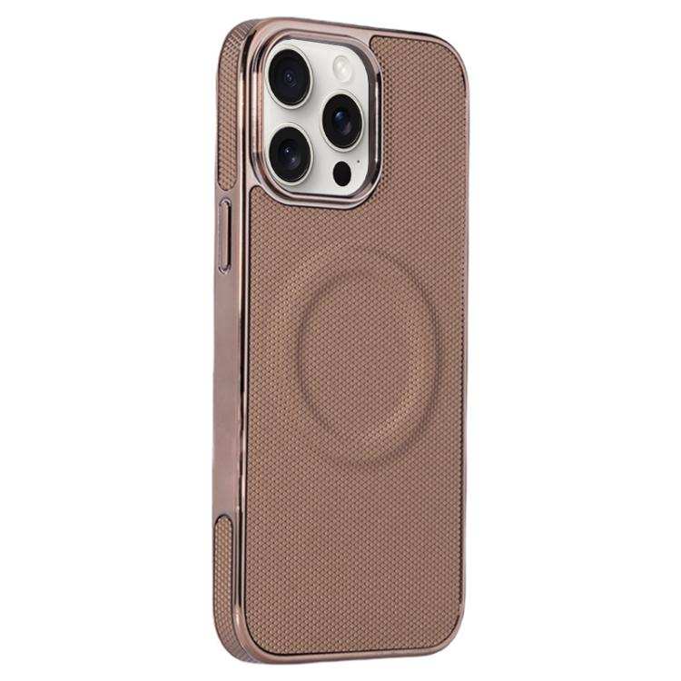 Electroplating Soft Side Sticker Leather MagSafe Phone Case