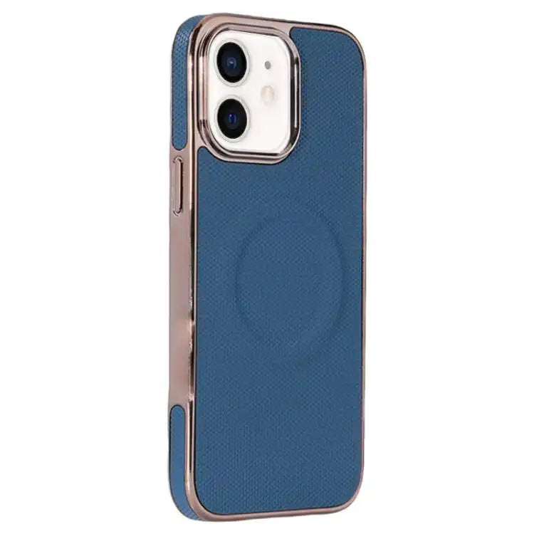 Electroplating Soft Side Sticker Leather MagSafe Phone Case