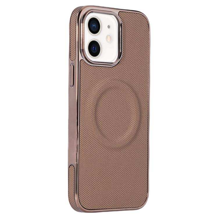 Electroplating Soft Side Sticker Leather MagSafe Phone Case