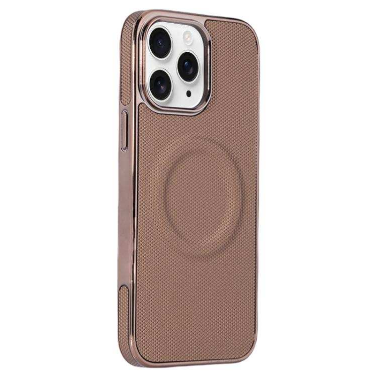 Electroplating Soft Side Sticker Leather MagSafe Phone Case