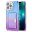Gradient Color TPU + PC Card Slot Full Coverage Phone Case