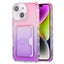 Gradient Color TPU + PC Card Slot Full Coverage Phone Case