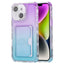 Gradient Color TPU + PC Card Slot Full Coverage Phone Case