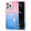 Gradient Color TPU + PC Card Slot Full Coverage Phone Case