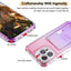 Gradient Color TPU + PC Card Slot Full Coverage Phone Case