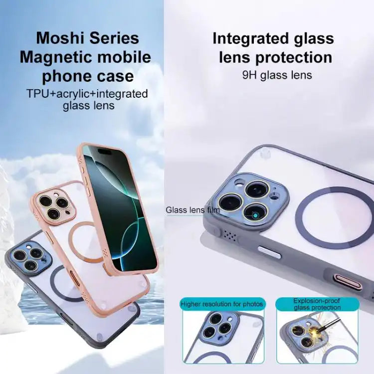 Shockproof MagSafe Magnetic TPU Hybrid Acrylic Phone Case