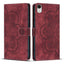 Mandala Embossed Retro Frosted Leather Phone Case