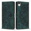 Mandala Embossed Retro Frosted Leather Phone Case